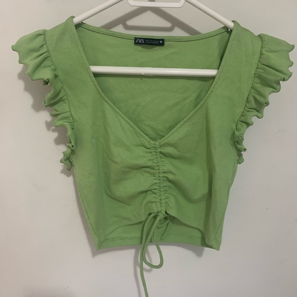Zara green crop top - Picture 2 of 3
